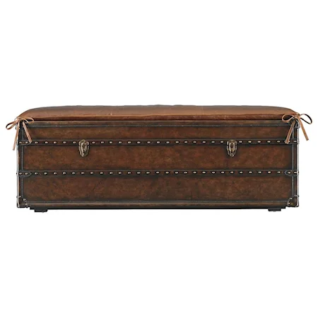Leather Trunk Bench